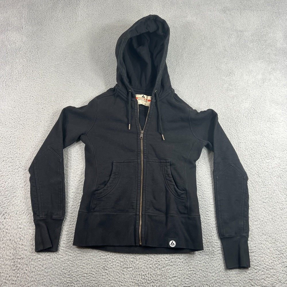 American Giant Hoodie Womens XS Full Zip Black
